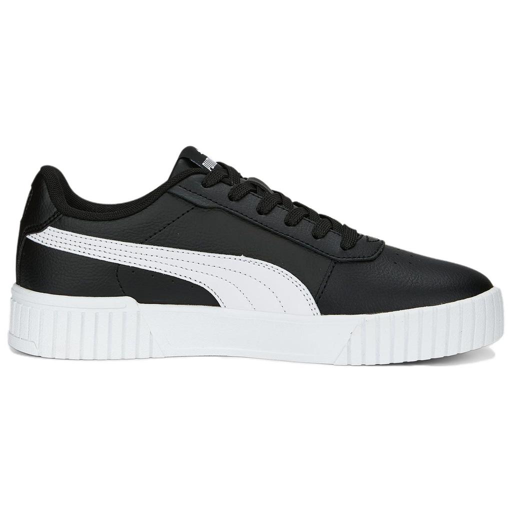 Puma Carina 2.0 Leather Low-Top Sneakers Women Sneakers Black White 385849-10