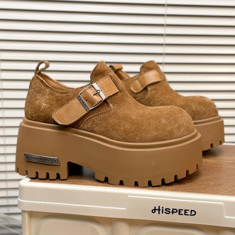 Модные балетки Женская спортивная обувь Платформа Замшевые Повседневные Лоферы Обувь Мода Осень Женские Кроссовки 2025 Дизайнерский бренд Chaussure Femme