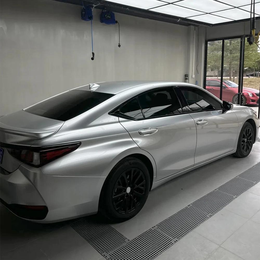 Car Sticker Liquid Metal Stellar Silver Wrap Vinyl Film Color Change Film PET Bubble Free Wrapping Car Accessories PVC Decal
