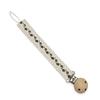 Lace Floral Flower Print Dummy Nipple Holder Heart Daisy Printed Embroidery Pacifier Clips  Girls