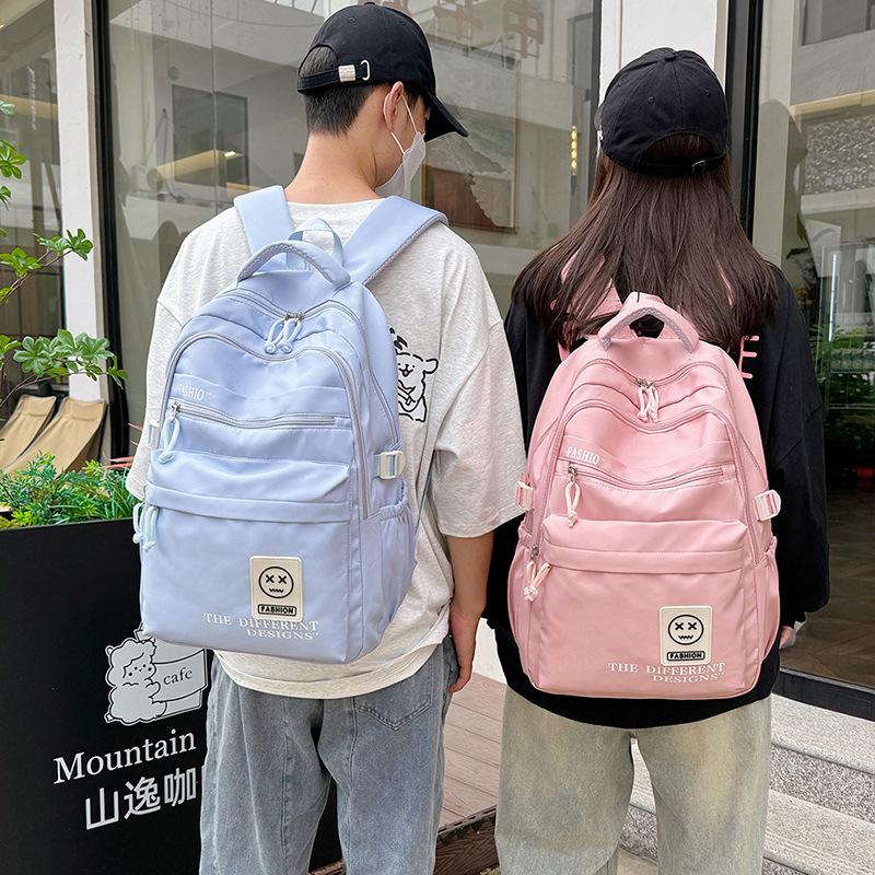 Schoolbag trendy brand burden reduction large-capacity backpack for boys and girls, school bag lightweight waterproof casual lightweight backpack