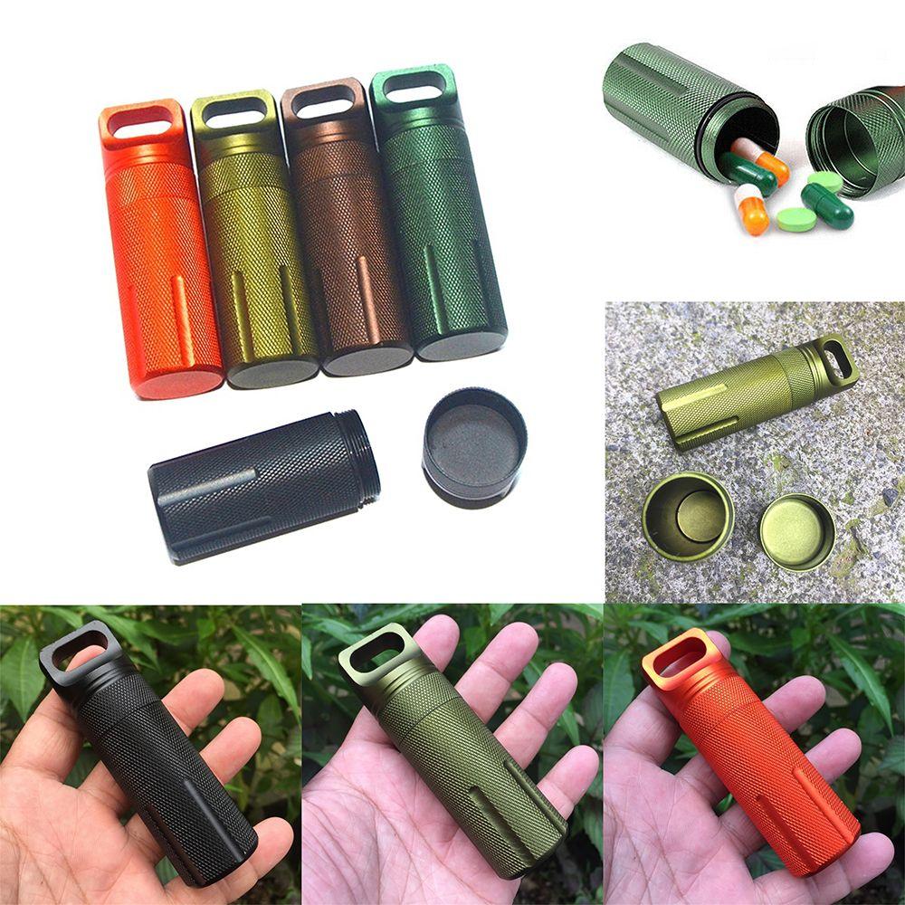 Holder Storage Capsule Seal Bottles EDC Survival Kit Pill Airtight Case Waterproof Seal Bottle