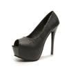 Летняя Новая Мода Сексуальная Тонкая Обувь На Высоком Каблуке С Открытым Носком Платформа Вырез Женские Вечерние Сандалии Гладиаторы Туфли-лодочки Каблуки Женские