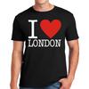 Футболка I Love London Смешная футболка-сувенир Унисекс Лондон Англия Мужская футболка Топ