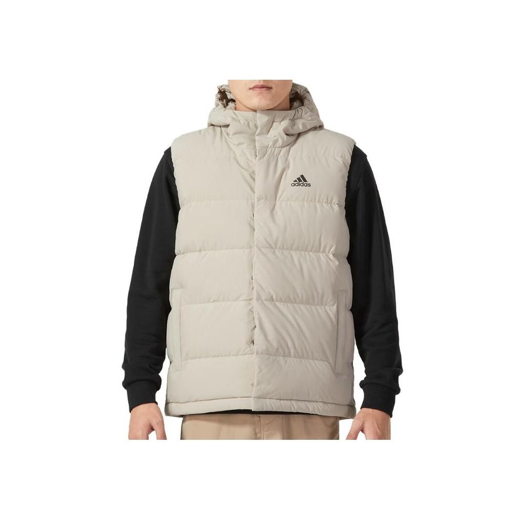 Adidas 600 Пуховый повседневный теплый жилет для мужчин, верхняя одежда, серый HY3935
