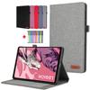 Тканевый Однотонный Защитный Чехол-Книжка Слот Для Карт Для Lenovo Legion Y700 Чехол 8.8 дюйма 2023 2022 Флип Кошелек Слот Для Карт Оболочка Для Legion Y700 Чехол 8.8"