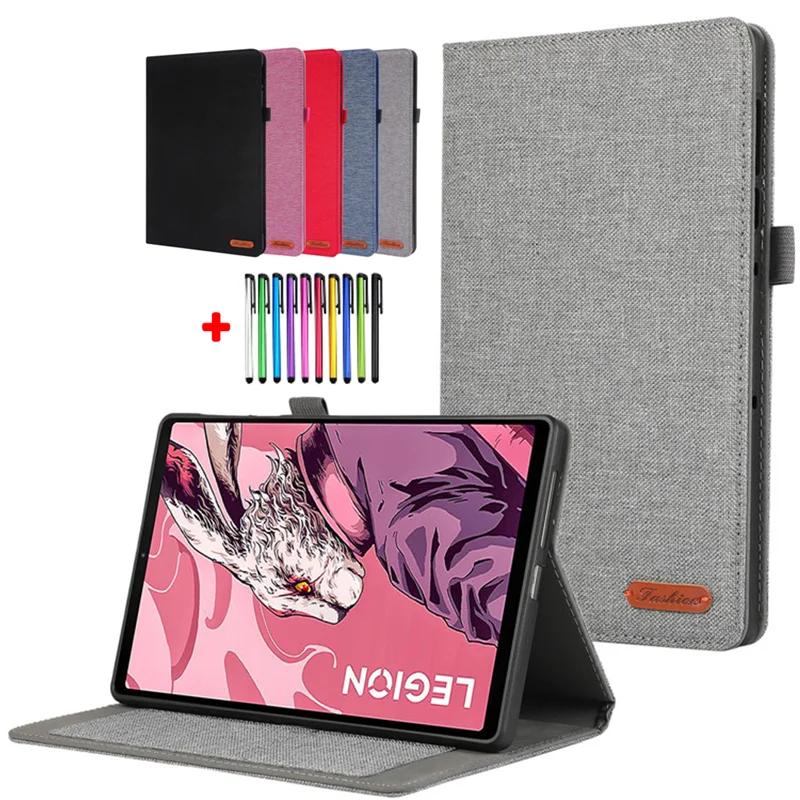 Cloth Solid Protective Funda For Lenovo Legion Y700 Case 8.8 inch 2023 2022 Flip Wallet Slots Shell For Legion Y700 Cover 8.8"