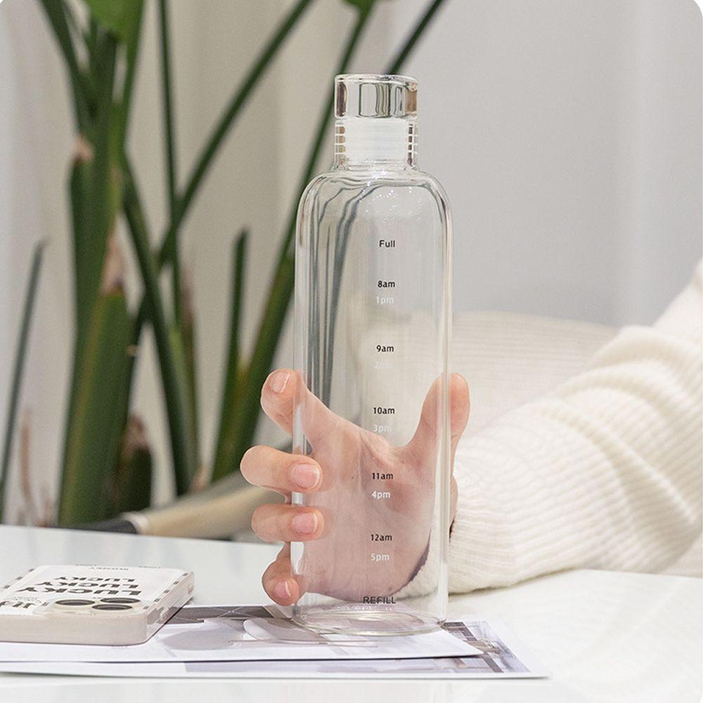 New Transparent Leak-Proof Milk Juice Cup Drinking Bottle Travel Large Capacity