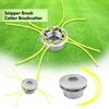 Universal Aluminum Grass Trimmer Head With 4 Lines Brush Cutter Head Thread Nylon Grass Cutting Line Head For Lawn Mower Silver
