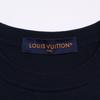 LOUIS VUITTON Black HRN42W Signature Short Sleeve Crew Neck tops M NavyUsed