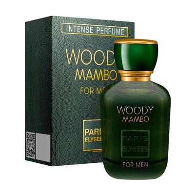 Paris Elysees Woody Mambo Signature Collection Парфюм Создано во Франции Туалетная вода Натуральный спрей Парфюм для мужчин 100 мл (3,3 жидких унции.)