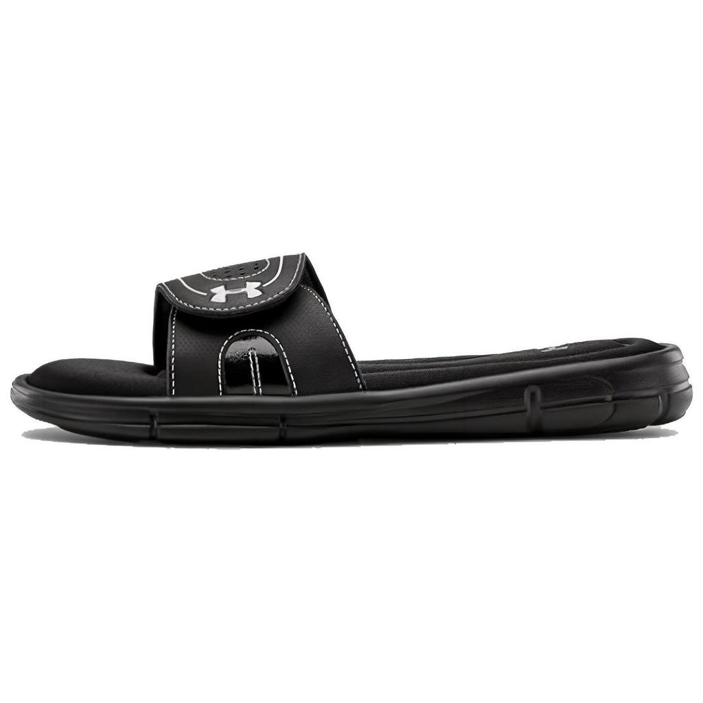 Under Armour Ignite VII Lightweight Cushioning Comfortable Durable EVA Slide Sandals Women Sandals Black 1287319-001