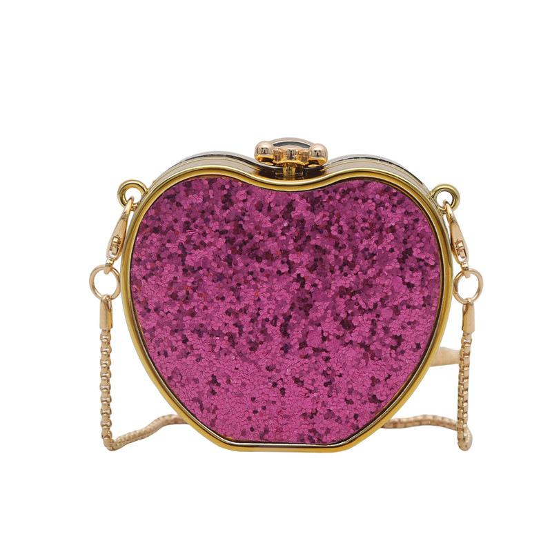 Акриловый рот красный конверт 2025 новый европейский и американский блестящий наплечный мешок женский универсальный цепочный кроссбоди мини-сумка-коробка