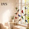 Artistic Porch Hanging Decorations Graceful Bird Wind Chime, Stained Outdoor Sun Catcher Windchime, Colorful Yard Spiritual Peace Meditation