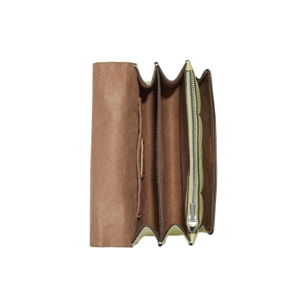 New COACH Klare Leather Chain Bag, Shoulder Bag, Crossbody Bag Mini Women's Grass Green CJ526-SVM97