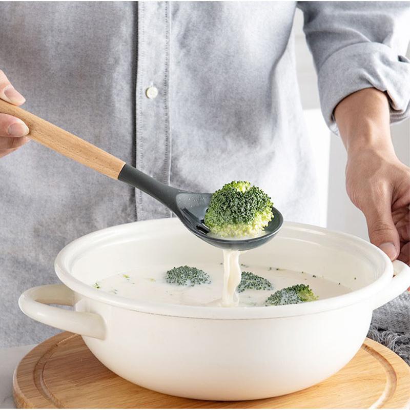 Черный силиконовый набор кухонных принадлежностей, кухонные принадлежности, термостойкие кухонные принадлежности с антипригарным покрытием, кухонные принадлежности для выпечки с коробкой для хранения