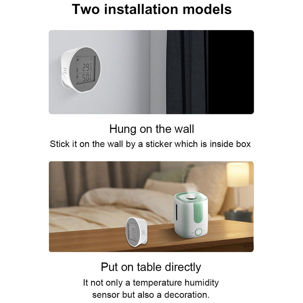 USB Battery Powered WiFi Temperature Humidity Sensor with Instant App Alerts
