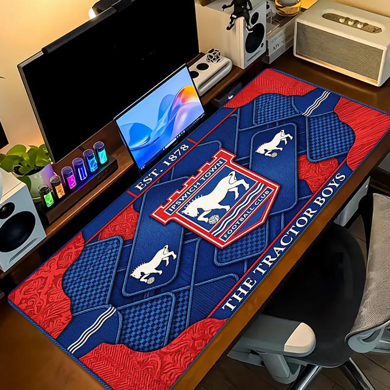 Ipswich Town FC Color Mouse Pad Large Gaming Table Cushion Non-slip Laptop Tablet Big Mousepad XXL Mat Mini PC Playmat With Lock edge
