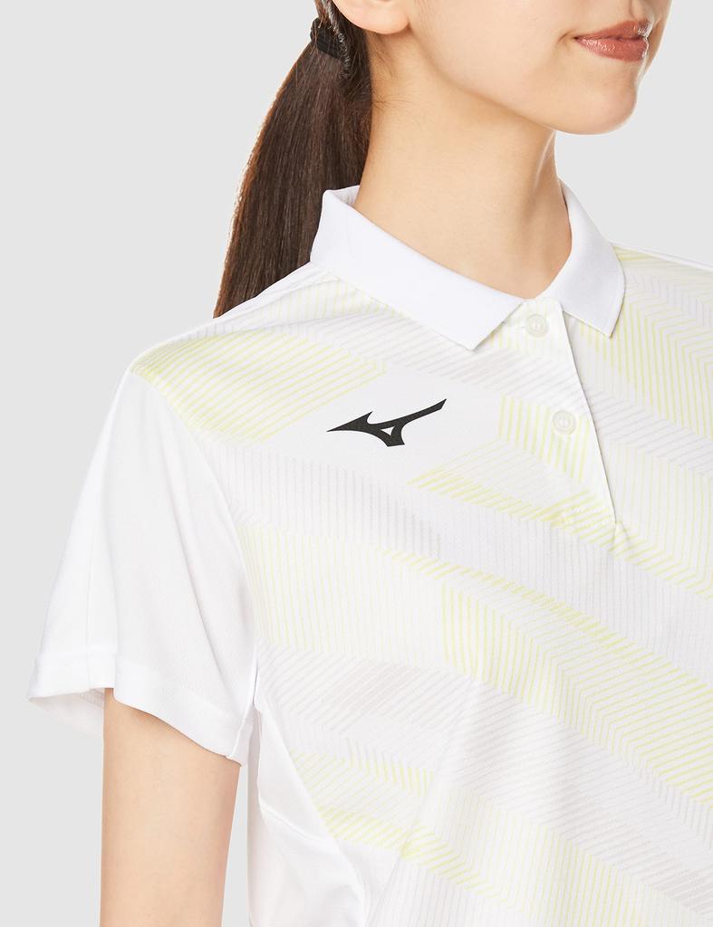 Теннисный воротник Game Sweat Quick L [Mizuno] Одежда, Рубашка, Впитывающая, Сушащая, Дезодорирующая, 62JA1702, Белый,