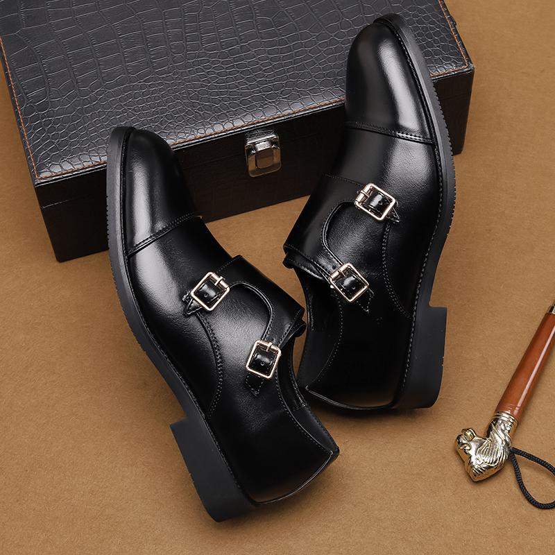 Mens Dress Shoes Men's Leather Skin Shoes for Men Elegant Casual Business Luxury Social Male Shoe