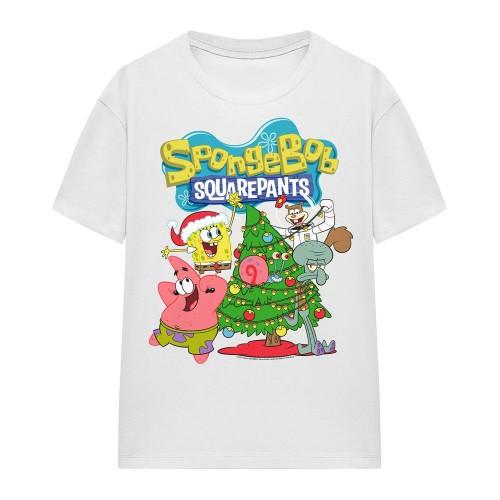 SpongeBob SquarePants Unisex Adult Christmas Tree T-Shirt
