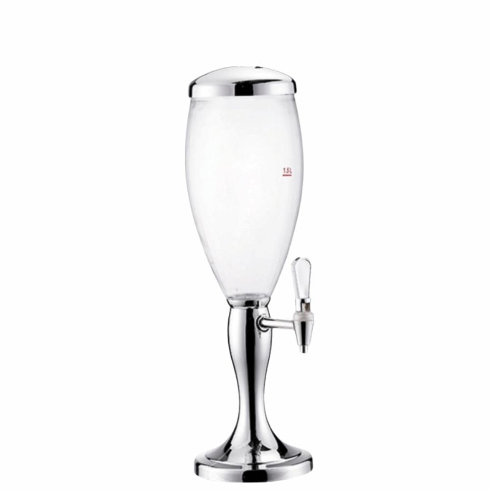 with Icicles Beer Dispenser Dual-Head Faucet Beverage Machine Creative Drink Holder Hotel Use