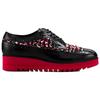 ONITSUKA TIGER БРОГИ Повседневная кожаная обувь Женская Черный Красный 1182A679-002