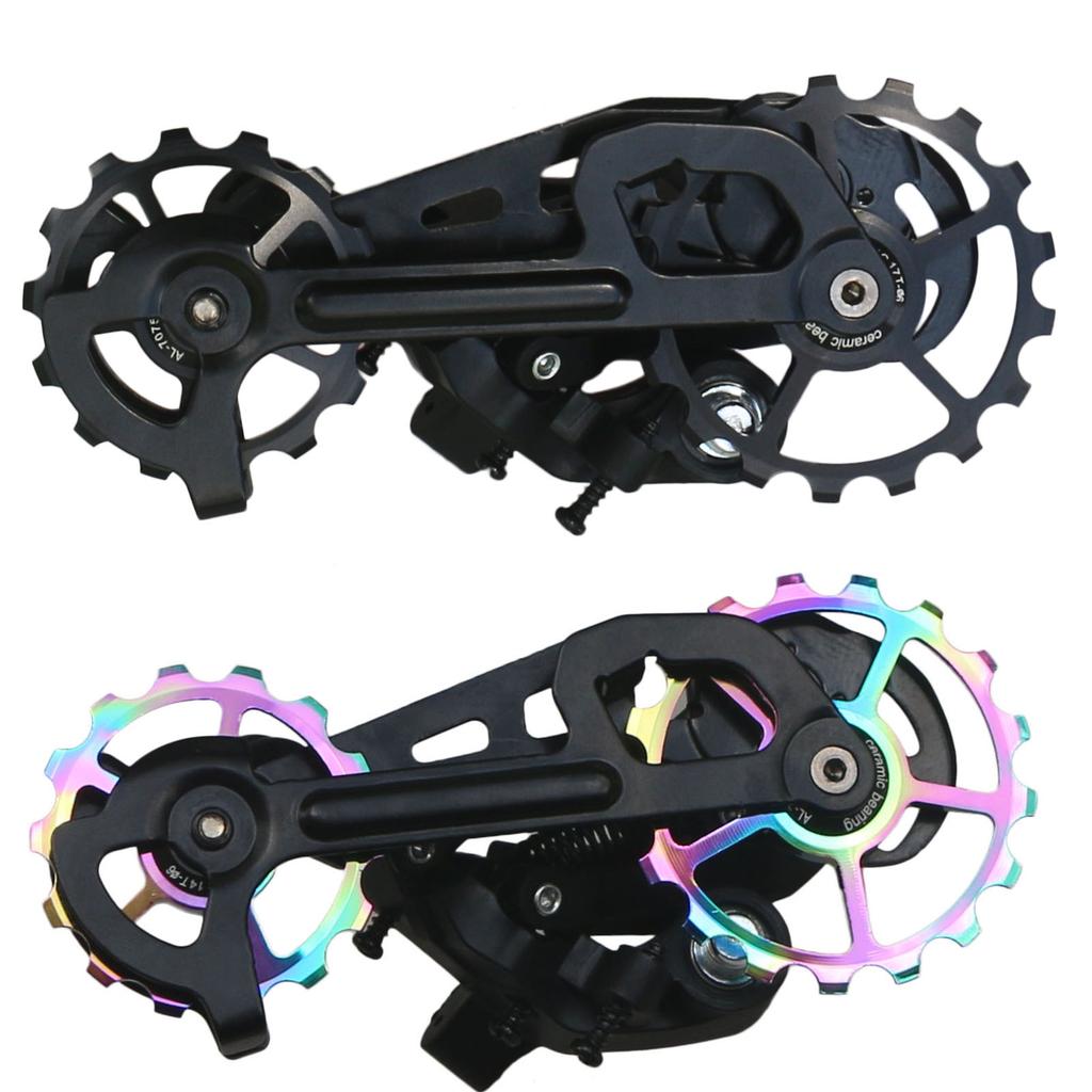 MTB Bicycle Rear Derailleur Jockey Wheel 10T-17T Ceramic Bearing Pulley AL7075 CNC Road Bike Guide Roller Idler 4mm 5mm 6mm