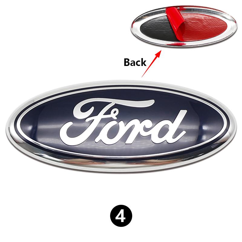 3D Aluminum Front Rear Badge Emblem Overlay 22.5cm For Ford F150 Ranger Explorer Transit Auto Truck Tuning Styling Accessories