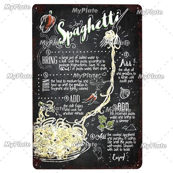 Foods Fruit Vintage Metal Sign Tin Sign Vintage Cafe Decoration Plaque Home Wall Decor Bar Sign Home Decor Poster Drop Shipping