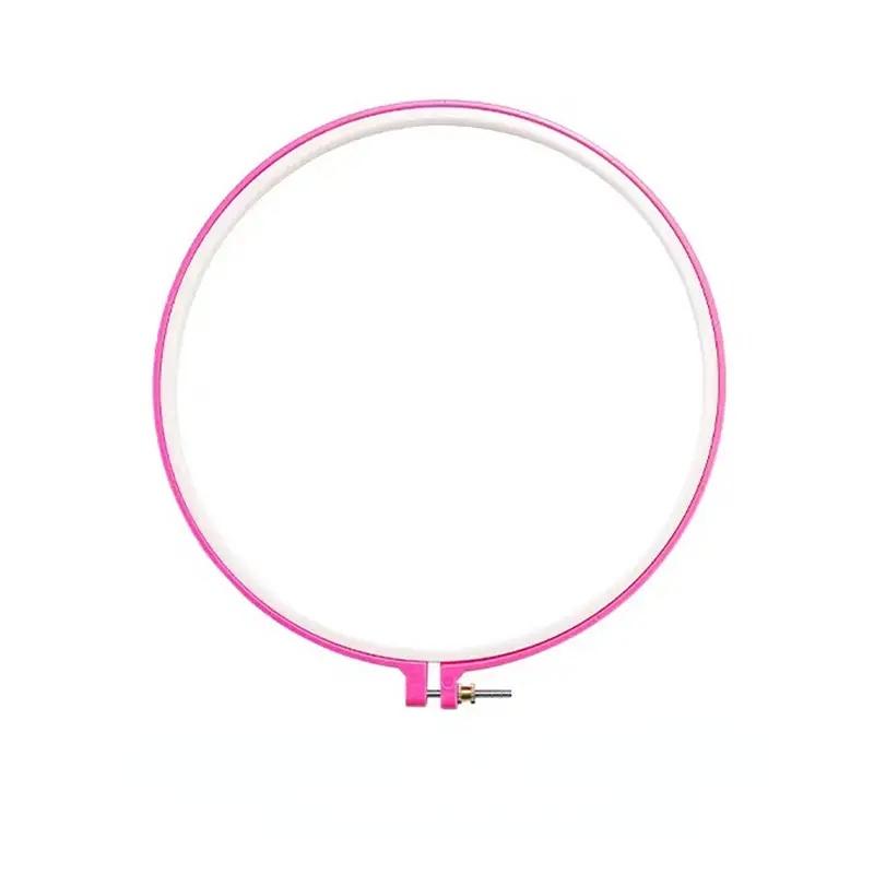 1 шт., пластиковые удобные пяльцы для машинной вышивки крестом, кольцо, бамбуковая рамка, пяльцы для вышивания, круглые инструменты для рукоделия