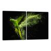 GLASS CUTTING BOARD PLATE 2x40x52 PARROT