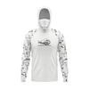Gradient Custom Fishing Shirt UPF 50 Quick-Dry Breathable Mesh Long Sleeve Hooded Casting Apparel Men Women