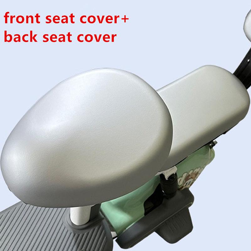 Чехол для сиденья электрического велосипеда из ПУ, универсальный чехол для сиденья автомобиля, аккумулятора, велосипеда, защита от солнца, дышащий, мягкий и удобный