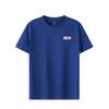 Li Ning Logo Embroidered Solid Color Round Neck Casual T-Shirt Men Tops Dark-Blue ATST639-4