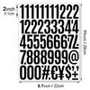 2 Inch Waterproof Self Adhesive Vinyl Alphabet Number Stickers for Gift Poster Index Journaling Scrapbooking Decals Cross border