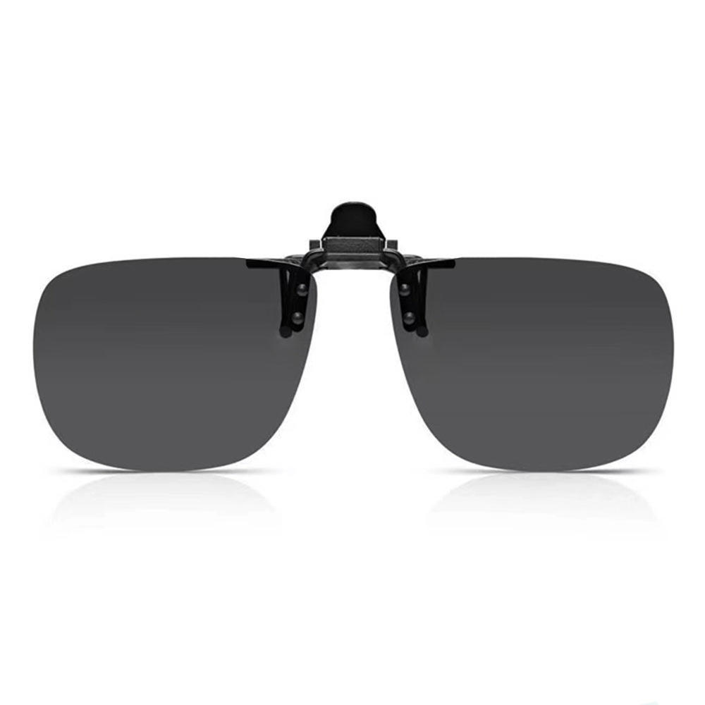 Men Polarized Sunglasses Clip Can Be Flipped Up Myopia Glasses Clip Anti-UV400 Night Driving Fishing Glasses Accessory