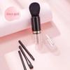 Portable 4-in-1 Retractable Makeup Brush: Blush, Eye Shadow, Multi-functional Tool with Cover.
