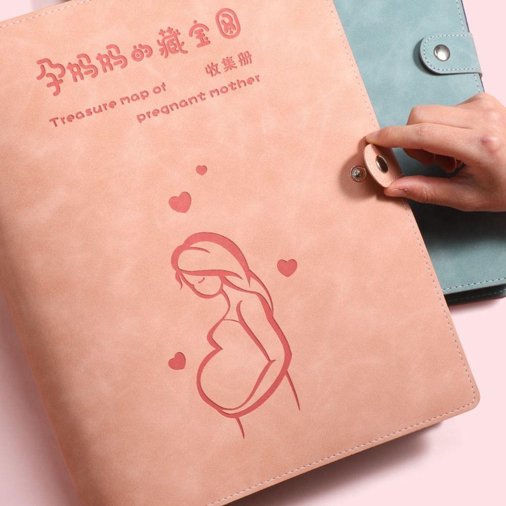 PU Leather Pregnancy Booklet a4 a5 Pregnancy Storage Folder  Of Pregnant Mother