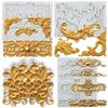 Baroque Silicone Molds Curlicues Scroll Lace Fondant Mold Cake Decorating Tools Cupcake Topper Candy Chocolate Gumpaste Mold