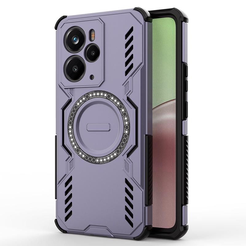 KEYSION Полый чехол для отвода тепла для Realme 14 Pro+ 5G Магнитное охлаждение Ударопрочный чехол для телефона для OPPO Realme 14T 5G 14 5G