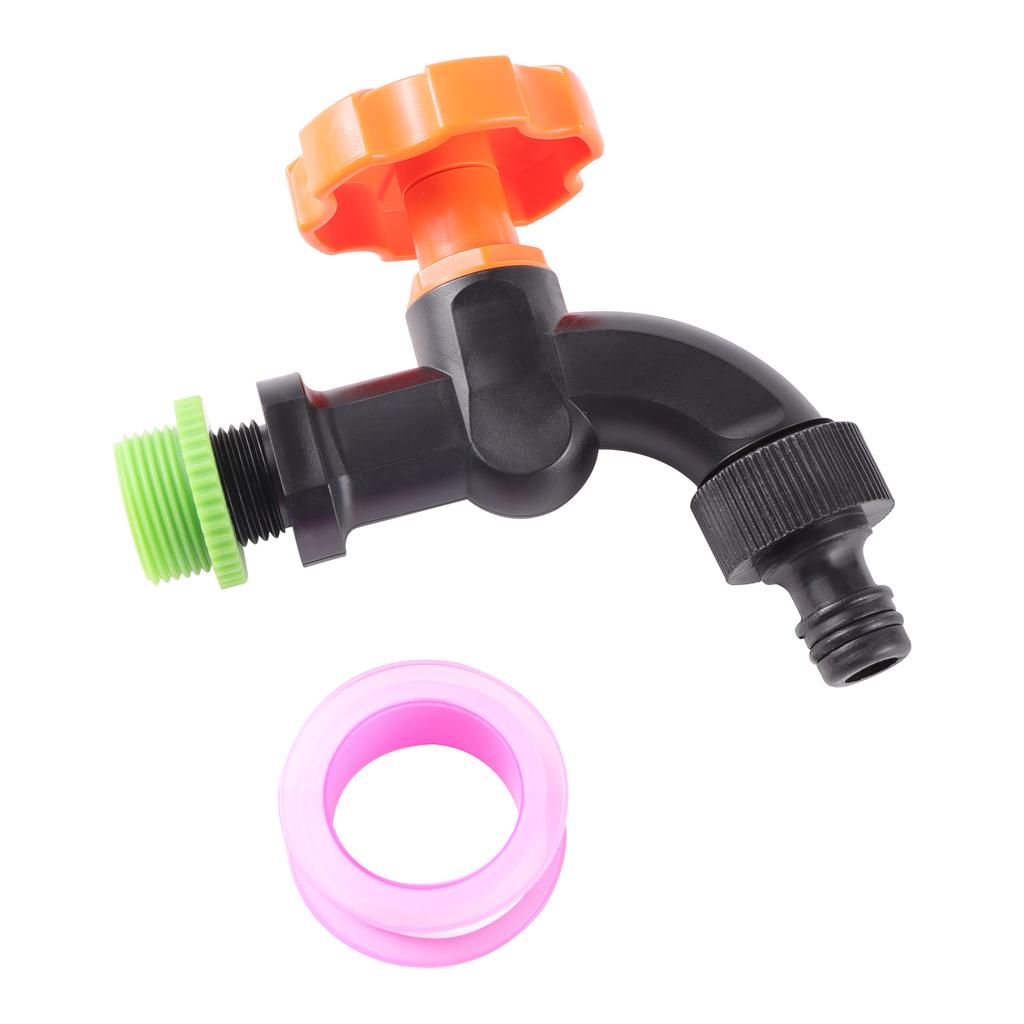 1/2"3/4" Plastic Faucet Male Thread Water Tap 16mm Gardening Hose Fittings Water Pipe Connector Garden Irrigation Aquarium Valve