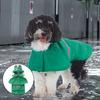 Dog Raincoat Adjustable Hooded Pet Rain Jacket with Reflective Stripes Waterproof Slicker Poncho for Small Medium Dogs