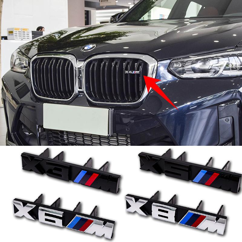 zmdpw1 Car Front Grille Badge Logo Sticker M Series Number Sticker ABS Logo Suitable for BMW X2M X3M4 X5M X6M 7 F48 G01 E84 F10 F30 G11