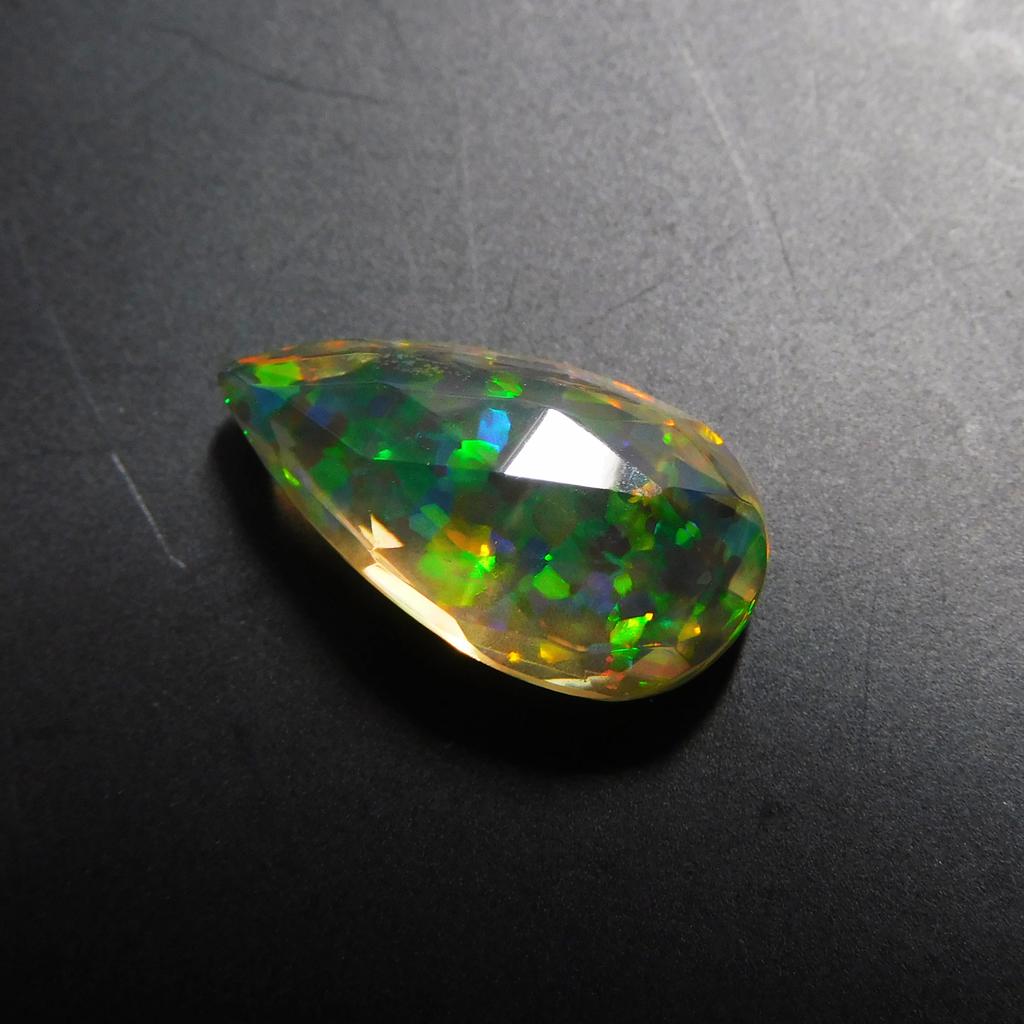 7.50 Ct Lab Created Opal Pear Stunning Certified Loose Gemstone