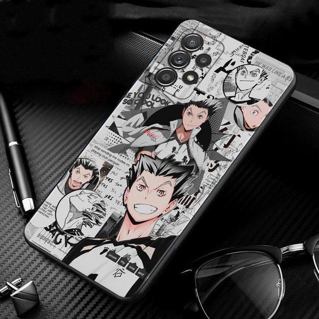 Чехол для Samsung Galaxy A51 A71 A41 A31 A11 A01 A72 A52 A42 A32 A22 A21s A02s A12 A02, черный чехол Haikyuu Hinata Attacks Anime