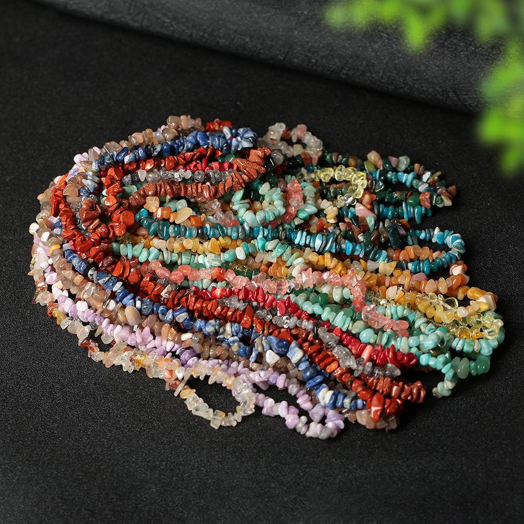 Ожерелье из натурального аметиста, 80 см - Полированные, Неправильные полоски для изготовления украшений и браслетов своими руками