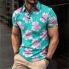 Мужская летняя дышащая рубашка с короткими рукавами и культурой отдыха