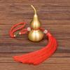 1Pc Traditional Chinese Feng Shui Gourd Brass Mental For Health Enhance Buddhist Good Luck Home Ornament Decor Pendant Keychain