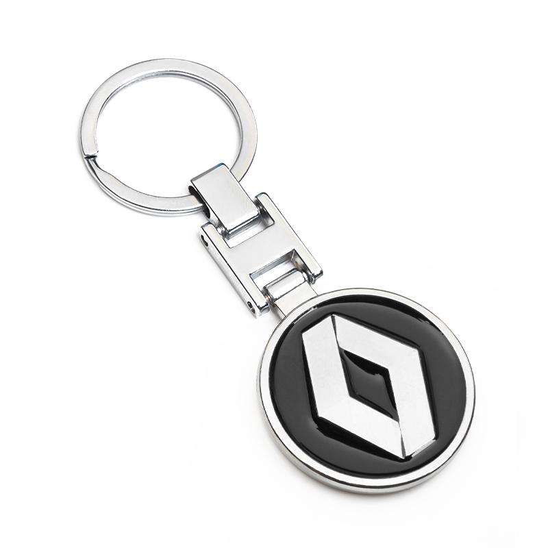 2026 Hot For Renault Hub Caps For Renault RS Clio Megane 2 3 4 Captur Trafic Scenic 2 Kadjar Koleos Zoe Car Emblem Keychain Auto